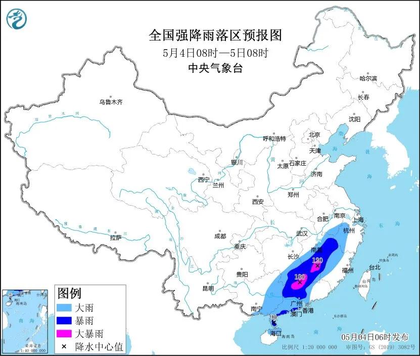 未来三天国内天气预报（5月4日）