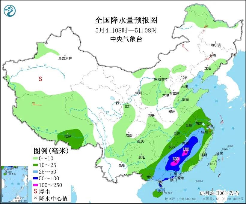 未来三天国内天气预报（5月4日）